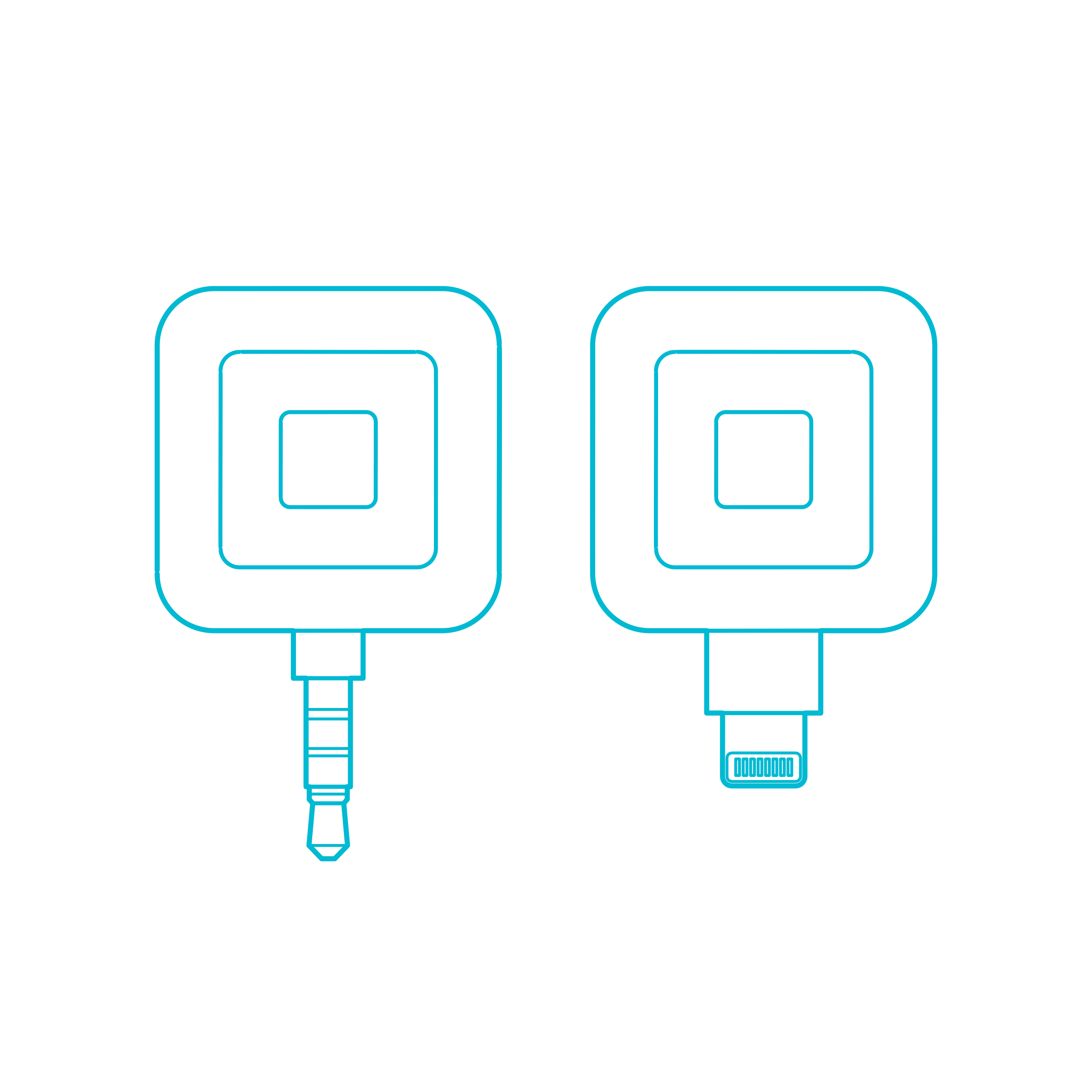 Digital Point Of Sale Machines Square Reader Magstripe Line Art Illustration Svg Free Vectors